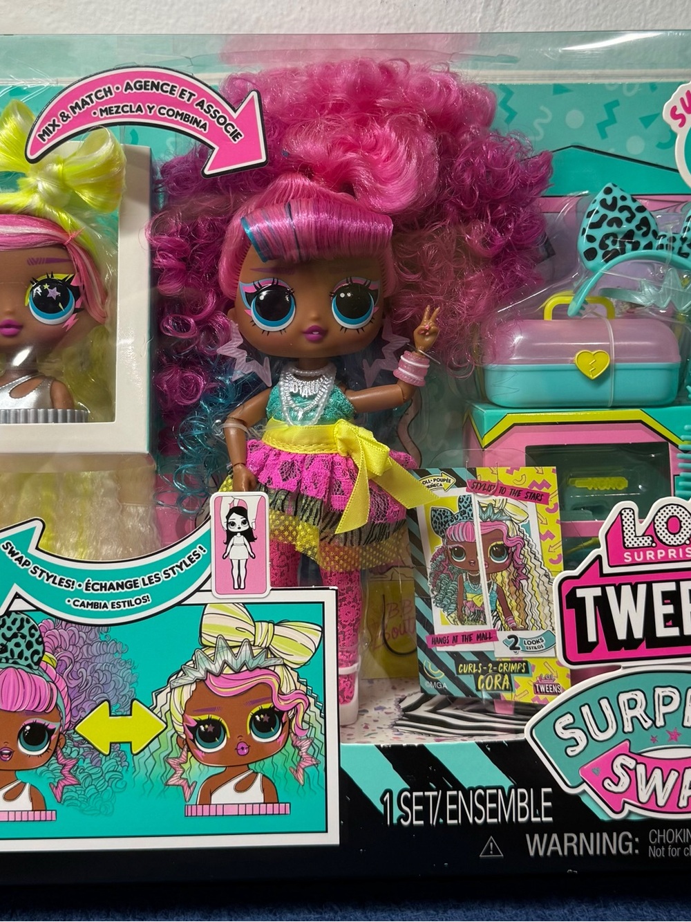 L.O.L. Surprise! Doll with Pink, Turquoise, Yellow & Black Outfit